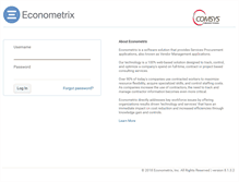 Tablet Screenshot of comsys.econometrix.com